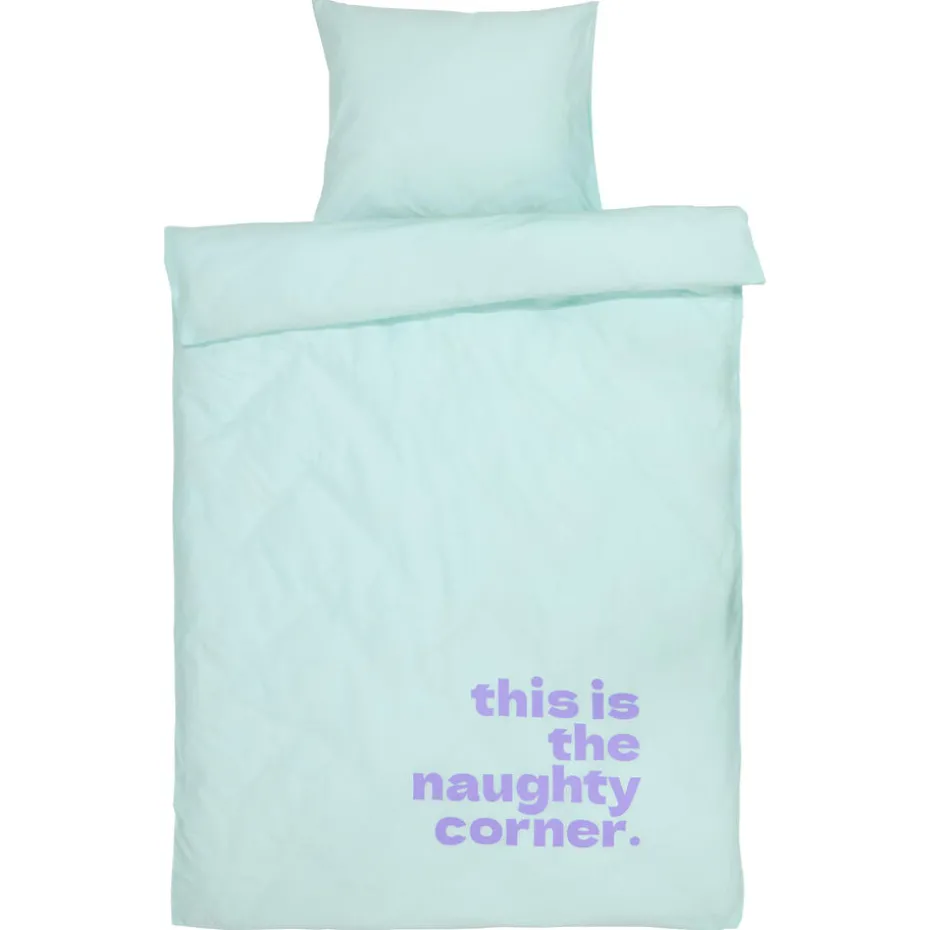 Dekbedovertrek Naughty Corner Mint 240x240 Cm