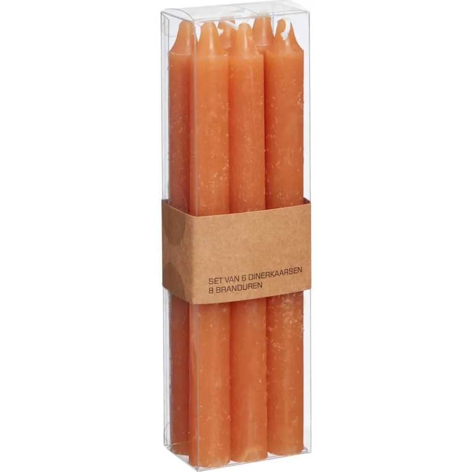 Dinerkaars Zalmoranje 6 Stuks