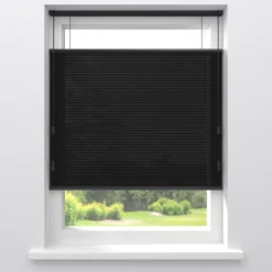 Fenstr Dubbel Plissé Dewi Zwart Lichtdoorlatend