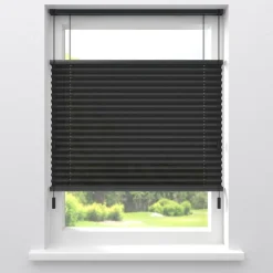 Fenstr Plissé Mara Zwart Lichtdoorlatend