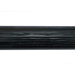 Gordijnroede 200cm Zwart Hout Ø28mm