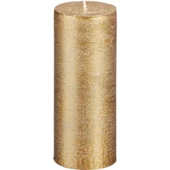 Kaars Rustiek Goud 7x17 Cm