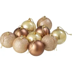 Kerstbal Koper 10 Stuks