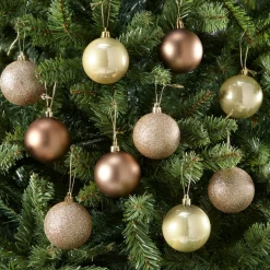 Kerstbal Koper 10 Stuks
