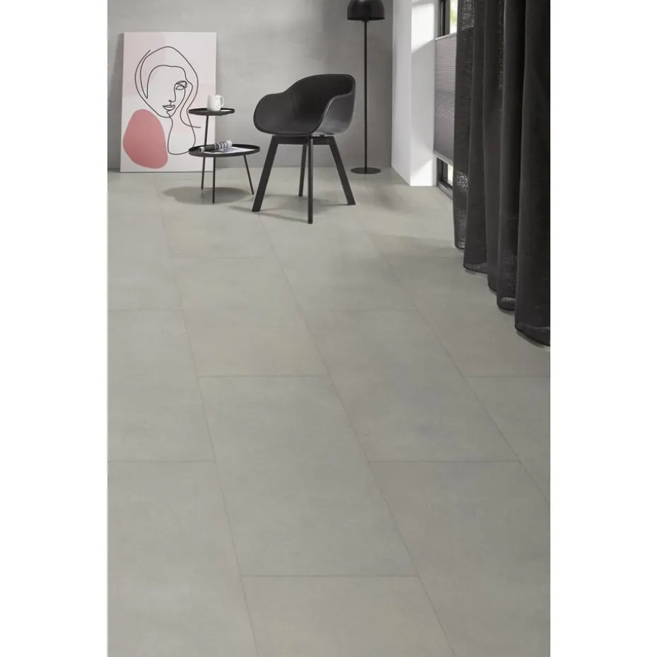 Klik PVC Keystone Grijs Tegel XL Plank