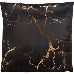 Kussen Marmer Zwart 45x45 Cm