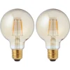Led Lamp Goud 2 Stuks 80 Mm
