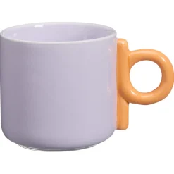 Mok Met Oor Shapes Lila-Oranje 300ml