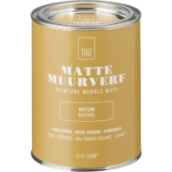 Muurverf Mat Mosterd 1 L