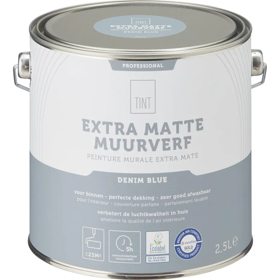 Muurverf Professional Denim Blue 2.5 L