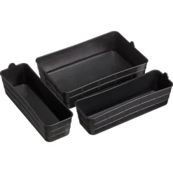 Opberger Midi Zwart - 3 Stuks