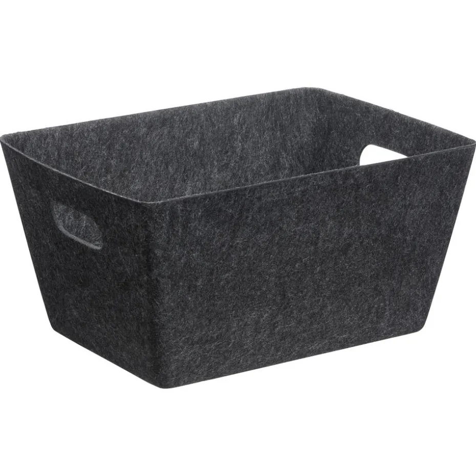Opbergmand Vilt Antraciet 39x29x20cm
