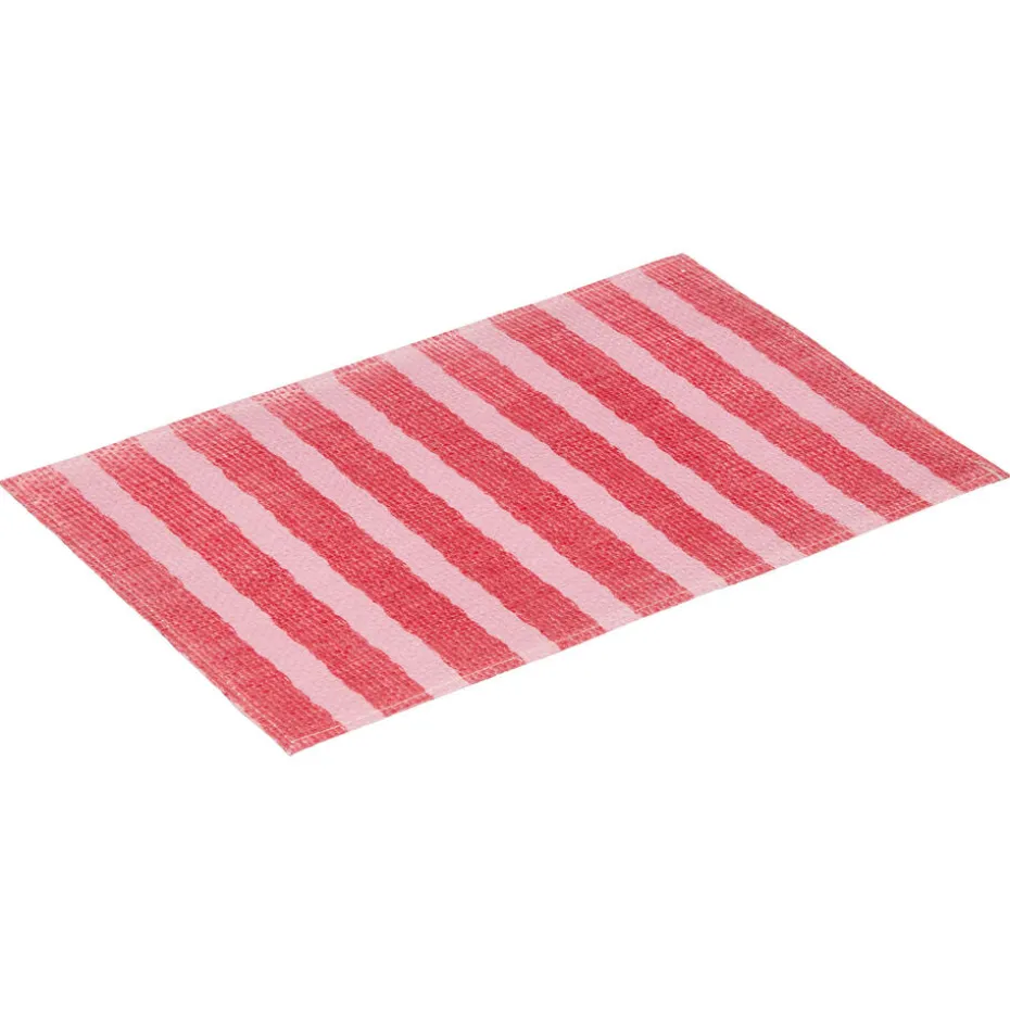 Placemat Streep Rood