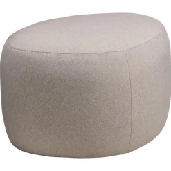 Poef Kiezel Taupe L