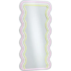 Spiegel Met Verlichting - Wave - Neon - Multicolor - 70x35 Cm