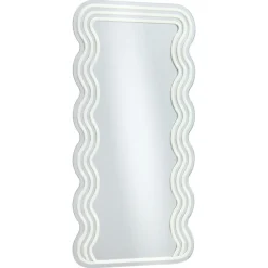 Spiegel Met Verlichting - Wave - Neon - Warm Wit - 70x35 Cm