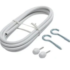 Spiraal/Knop/Haak Wit 250 Cm