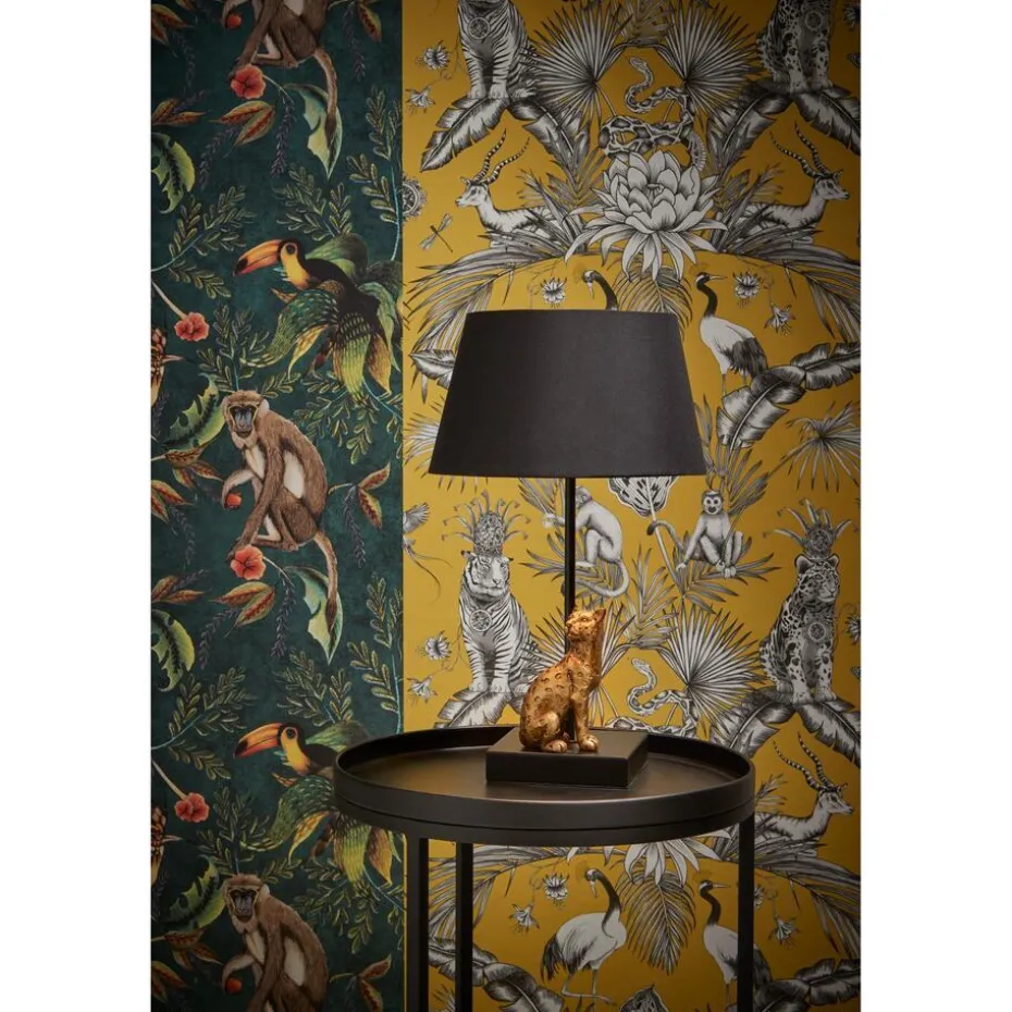 Tafellamp Leopard Zwart