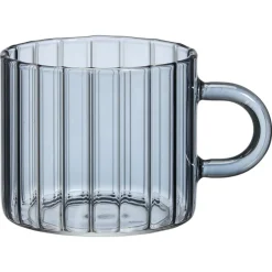 Theeglas Solo Ribbel Grijs - 260 Ml