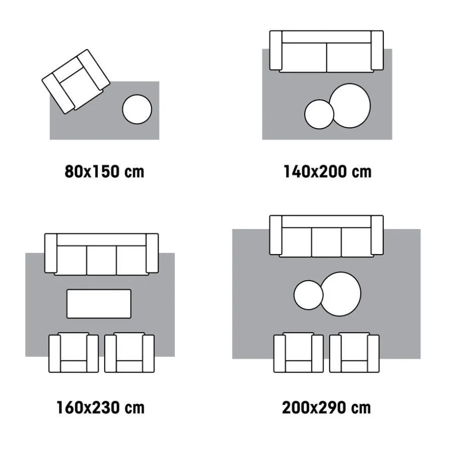 Vloerkleed Impact Grijs 160x230 Cm
