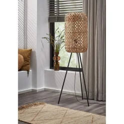 Vloerlamp Aphrodite Zwart Naturel