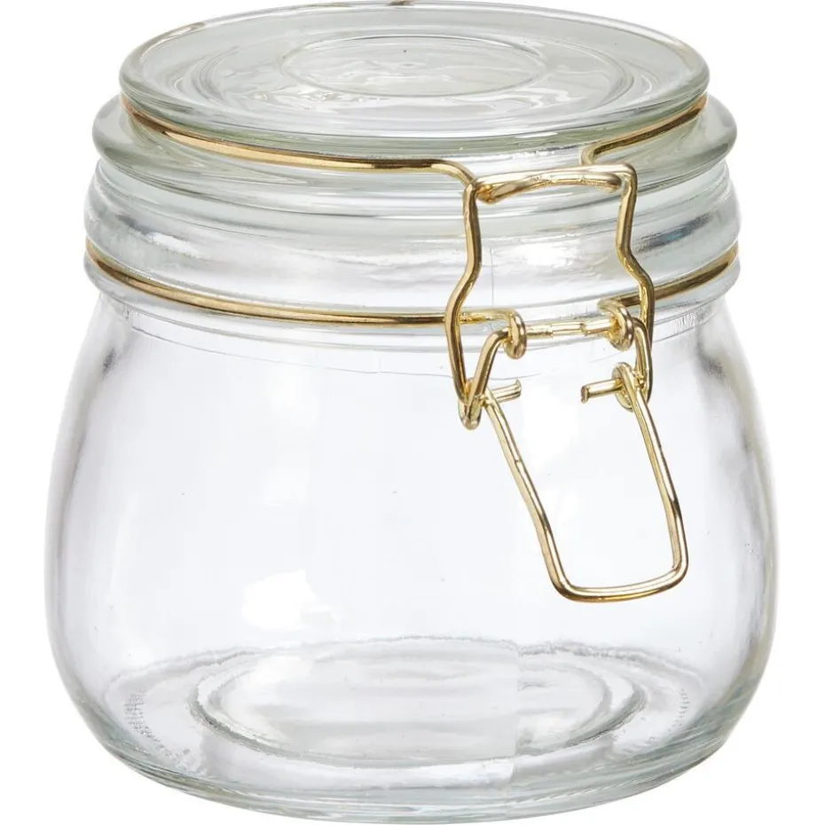 Voorraadpot Glas Goud