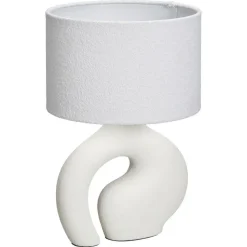 Lampenkap Boucle 25cm Wit